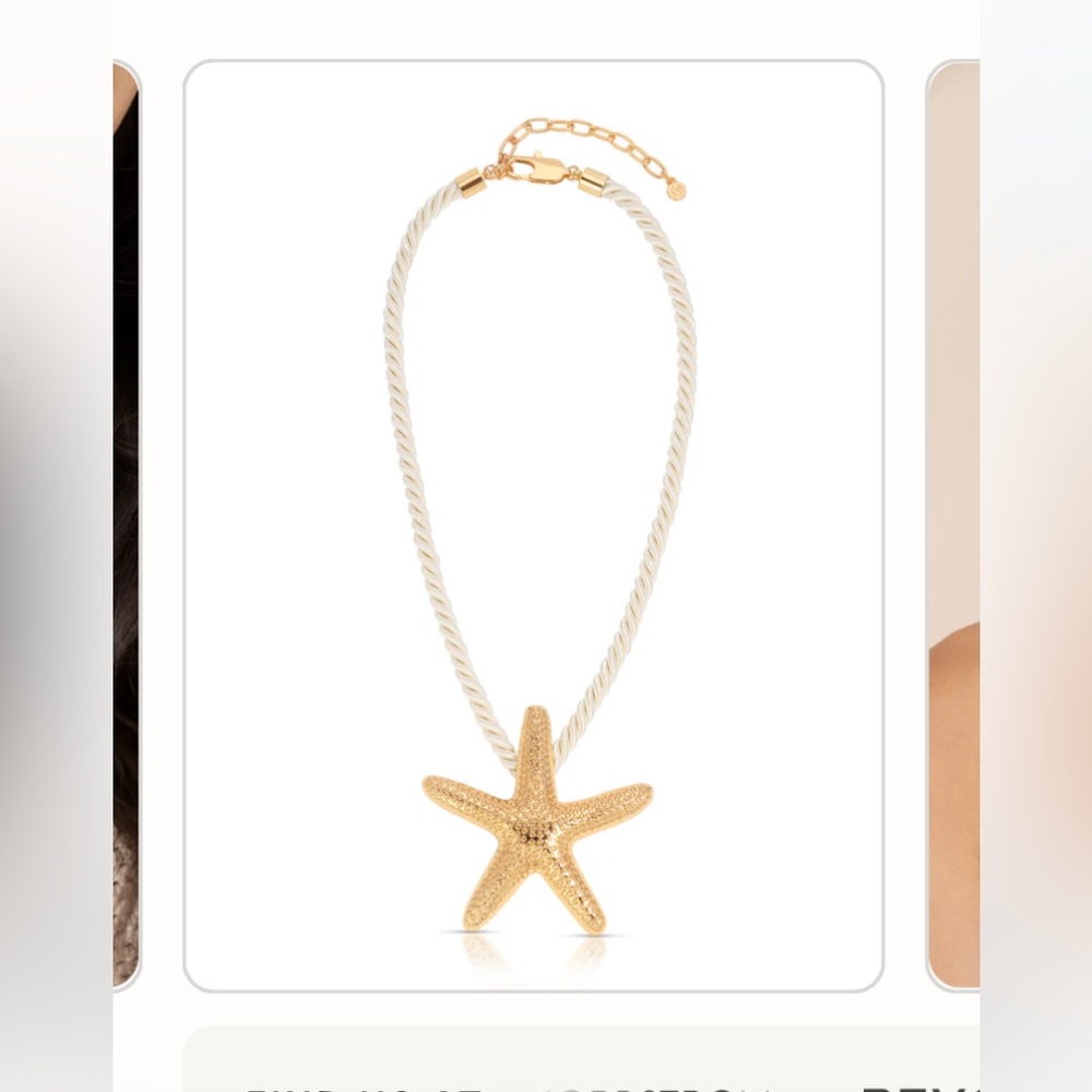 Princess Polly Gold Starfish Necklace